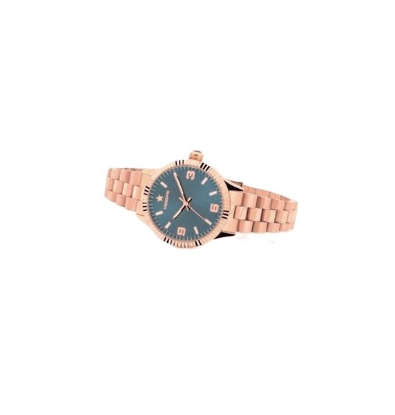 Hoops New Luxury Rose Gold Analogue Watch with Metal Band