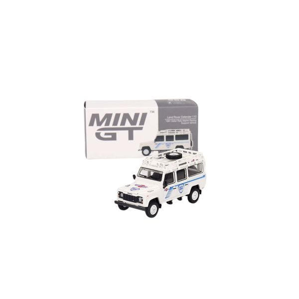 Mini Gt-Land Rover Defender 110 1991 Safari Rally Martini-1/64