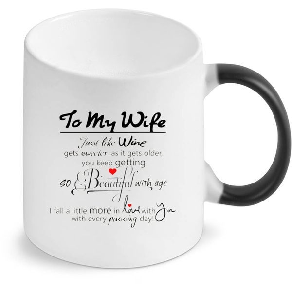 To My Wife Birthday Christmas Anniversary Valentine's Day Gift Magic Mug