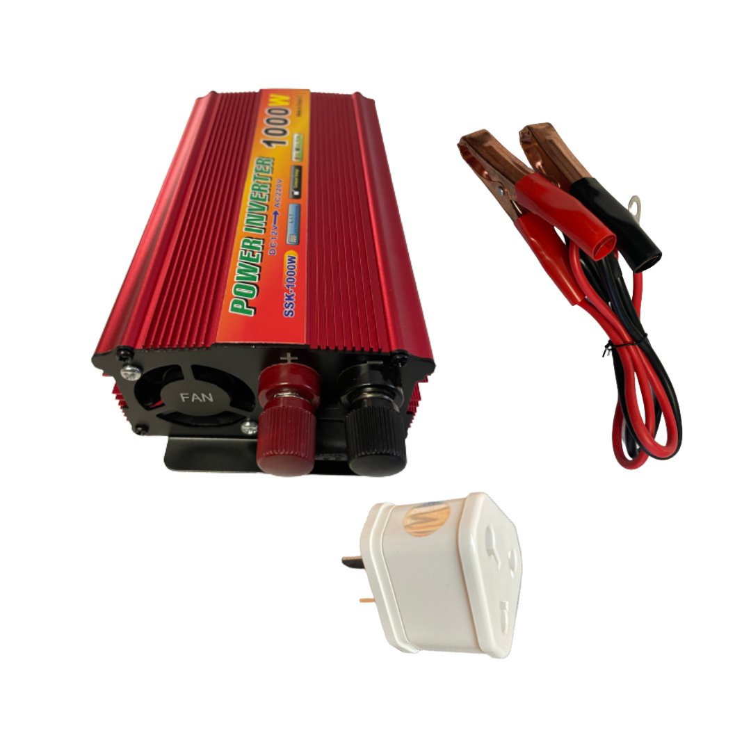 Power Inverter and Plug Adaptor Assorted colours and Design 1000W