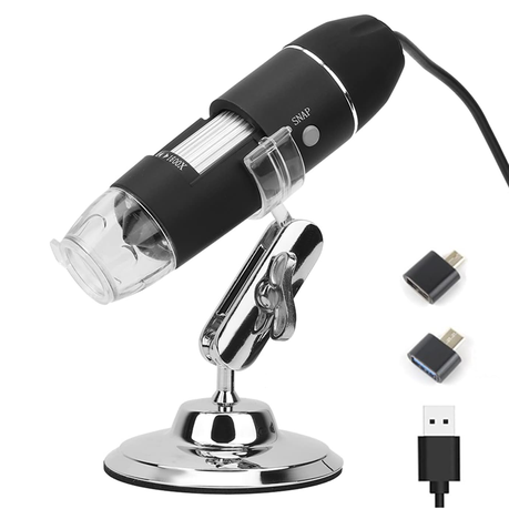 1600X LED Microscope HD Handheld Microscopes USB Digital Microscope Camera