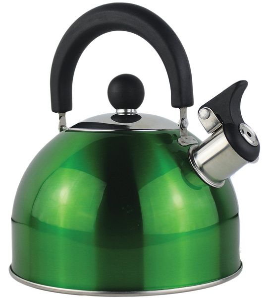 Whistling Kettle Stainless Steel 2.7 Litre Capacity - Green