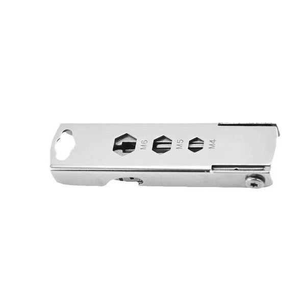 Multi-Function Stainless Steel Tool: Card Pin + Screwdriver