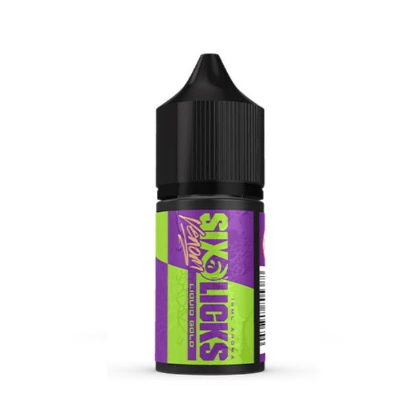 Six Licks Venom Salt/MTL Vape DIY Longfill Flavour (15to30ml)-Liquid Gold