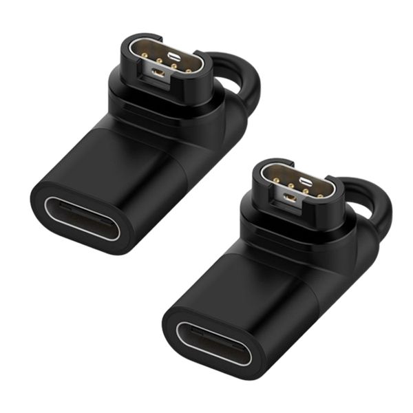 FocusFit Garmin Fenix/Forerunner/Venu Type C USB Charger Adaptor - Set of 2