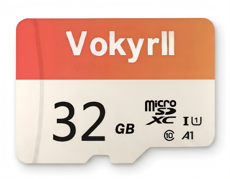 Vokyrll 32GB 100Mb/s MicroSD Memory Card With Adaptor Up