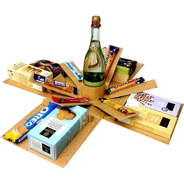 Signature Banquet| Luxury Snack &amp; Sip 2-Layer Explosion Box | Gift Hamper