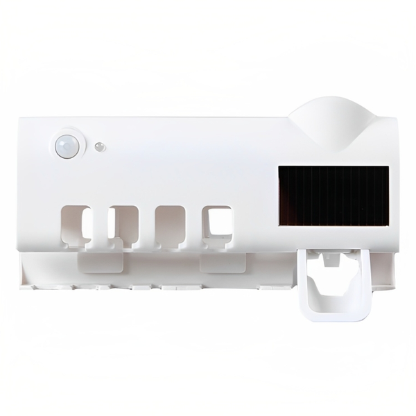 Multifunctional Wall Mount White Plastic Toothbrush Holder