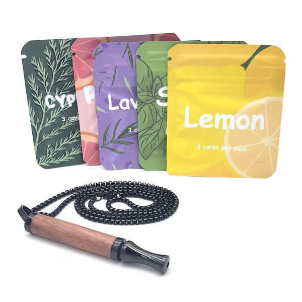 Quit Smoking Aromatic Inhaler Necklace - Device and Flavour Pack