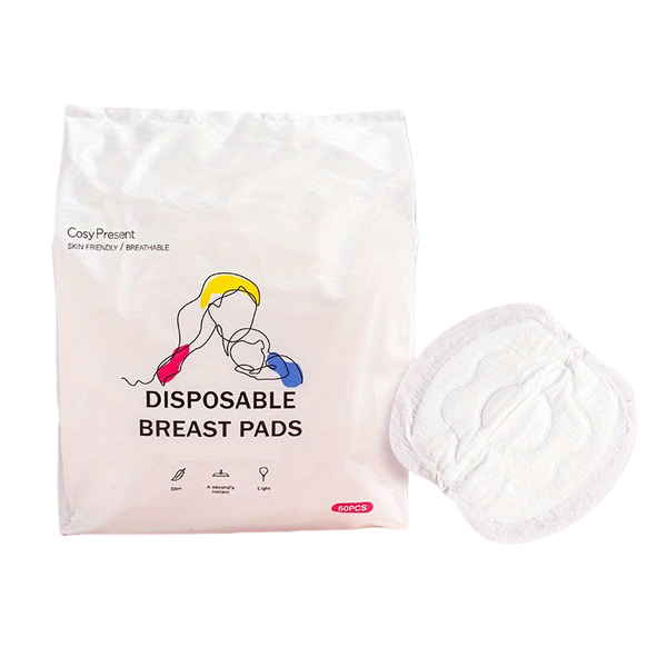 Soft Nursing Pads, Made of Cotton for Comfort, Disposable Breast Pads