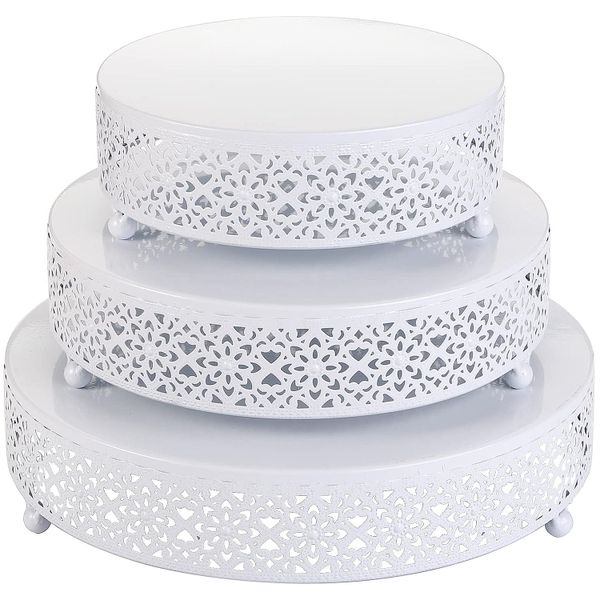 3 Pack Cake Stands, Metal Cake Stands, Dessert Display Dessert Plate