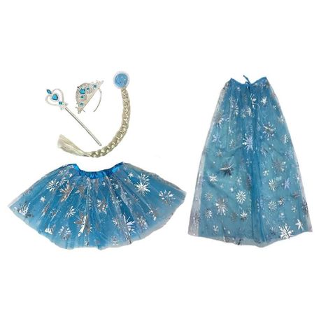 Princess Snowflake Kids Costume Dress Up Set - Ages 3 to 6 Image