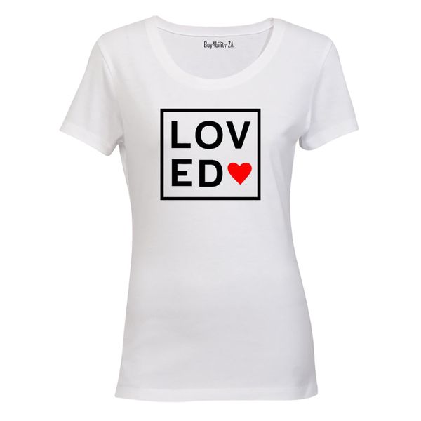 Loved - Square - Valentine - Ladies - T-Shirt