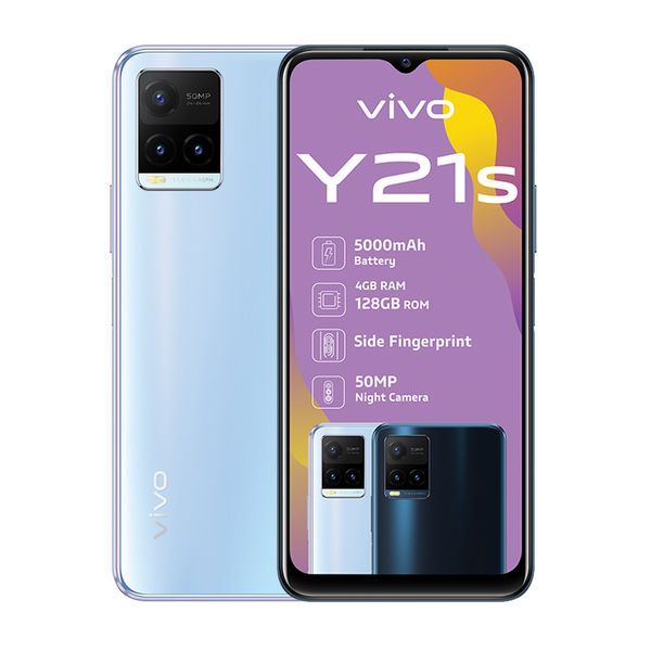 Vivo Y21s Single Sim 128GB - Pearl White