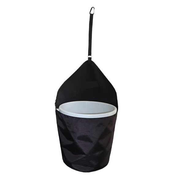 Pet Horse Hanging Bucket Bag Feeder Black - ( 100cm )