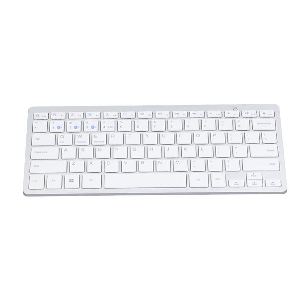 Bluetooth keyboard ultra slim 78 keys white compatible with iOS Android