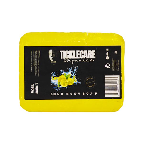 Ticklecare Organics - 6x150g Bold Body Soaps Premium Lemon Fresh