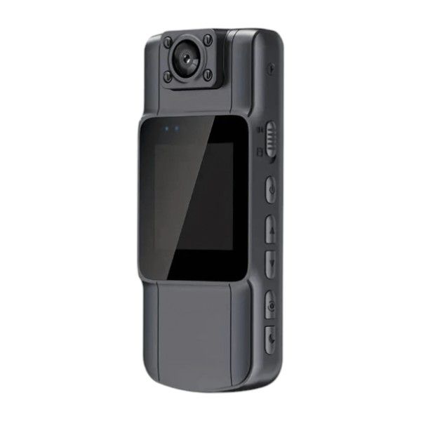 1080P Multifunctional Mini Portable Wireless Recorder With Screen - Black