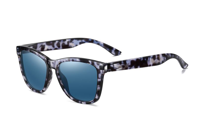Sophie Moda-TAC Polarized Lens Wayfarer Sunglasses Ocean Blue Design