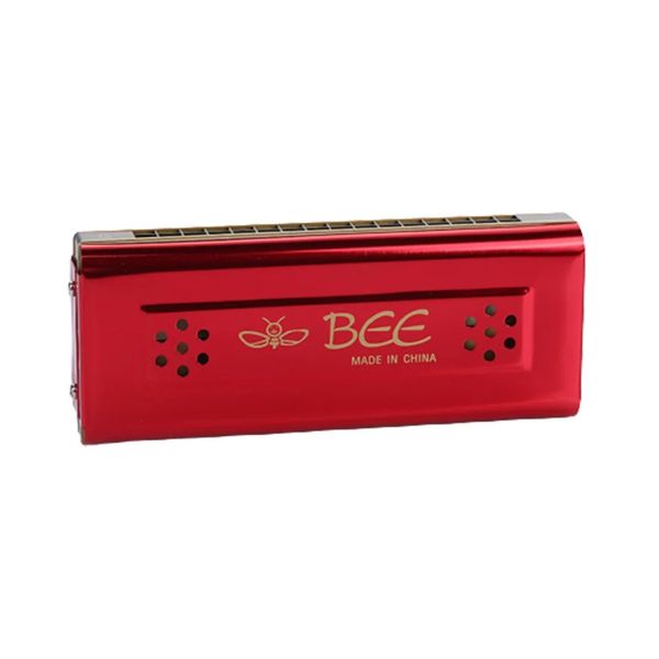 Red 64 Note Harmonica