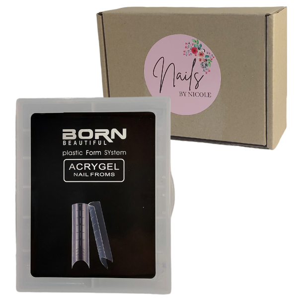 Born Beautiful - High-Quality Acrylic Poly Gel Nail Forms - 100 Piece