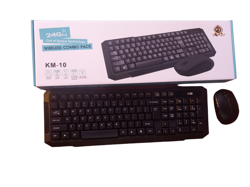 KM-10 Wireless Keyboard and mouse pack