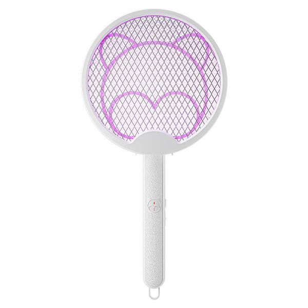 Foldable Handheld Insect Fly Swatter Racket Grid Electric Mosquito Swatter