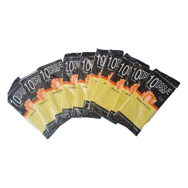Wholesale Yellow Tissue Paper/Gift Wrap - Craft,Party,Florist,Wedding - 100pcs