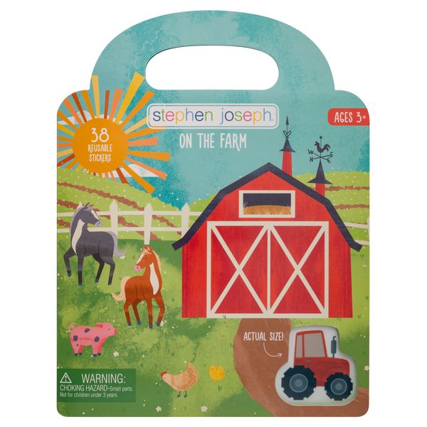 Stephen Joseph Reusable Sticker Book Farm