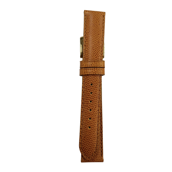 16mm Honey Lizard Grain Watch Strap - Bio Comfort