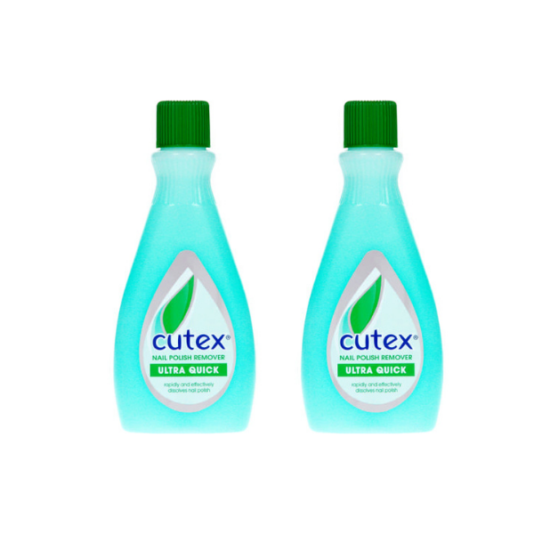 Cutex Nail Polish Remover Ultra Quick - 2 x 100ml Pack