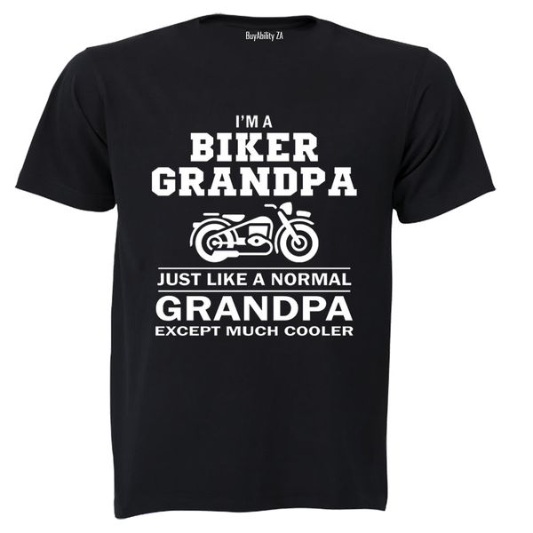 Biker Grandpa - Adults - T-Shirt
