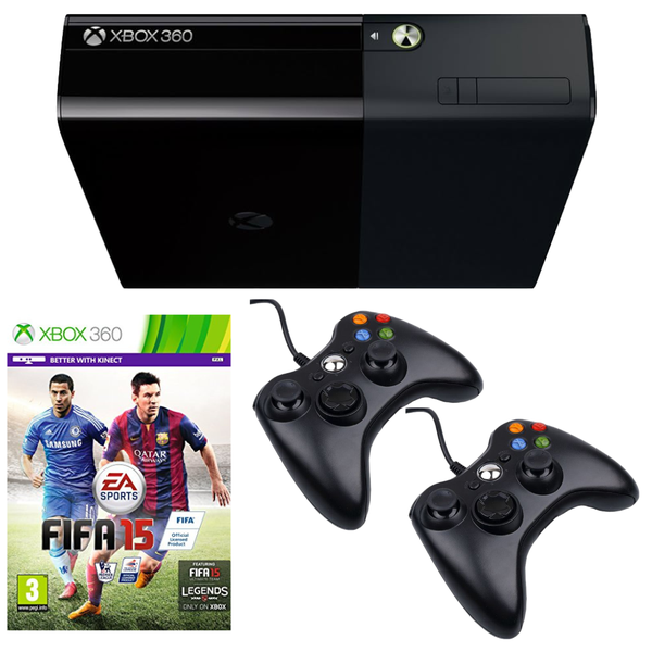 Xbox 360 E Console 4GB (Upgraded with 64GB Flash Drive) - Fifa 15 Bundle