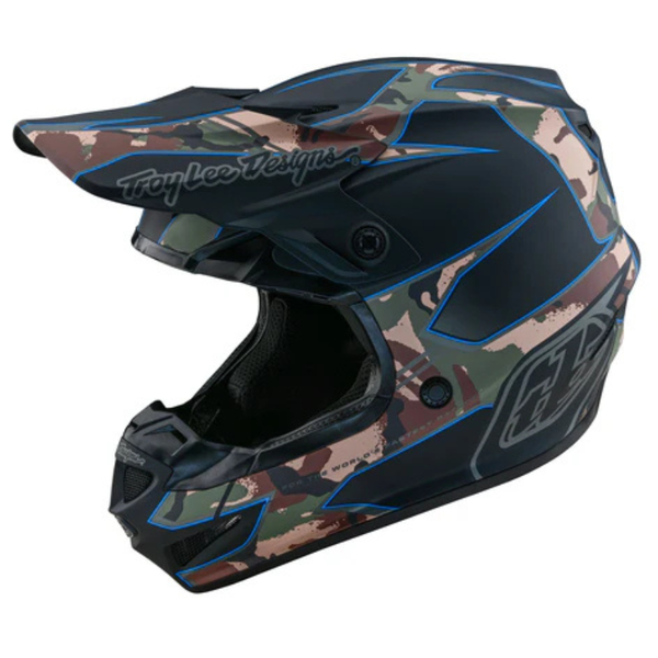 Troy Lee Designs SE4 Matrix Helmet W/Mips - Camo Black