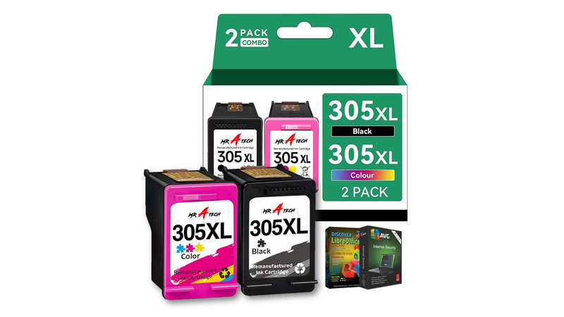 MR A TECH Ink Cartridge Compatible with HP305XL Black , HP 305XL Color