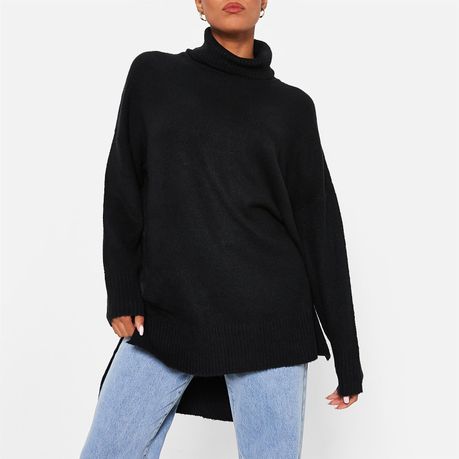 I Saw It First Ladies BLACK Roll Neck Oversized Jumper Shop Today. Get it Tomorrow takealot