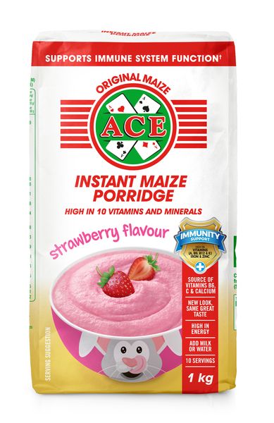 Ace Strawberry Flavoured Instant Porridge 1kg
