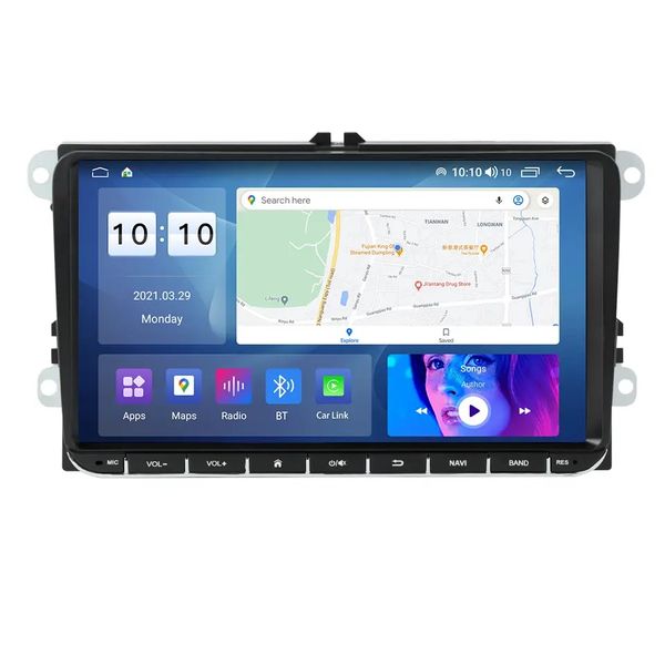 Android Radio 9 Inch 2GB 32GB Carplay Navigation Infotainment Compatible With VW