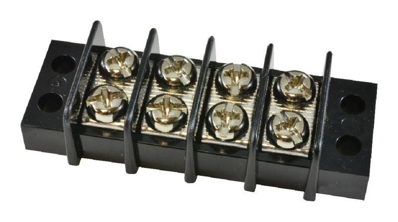 TE Connectivity (1546306-6) Panel Mount Barrier Terminal Block, 2 Row