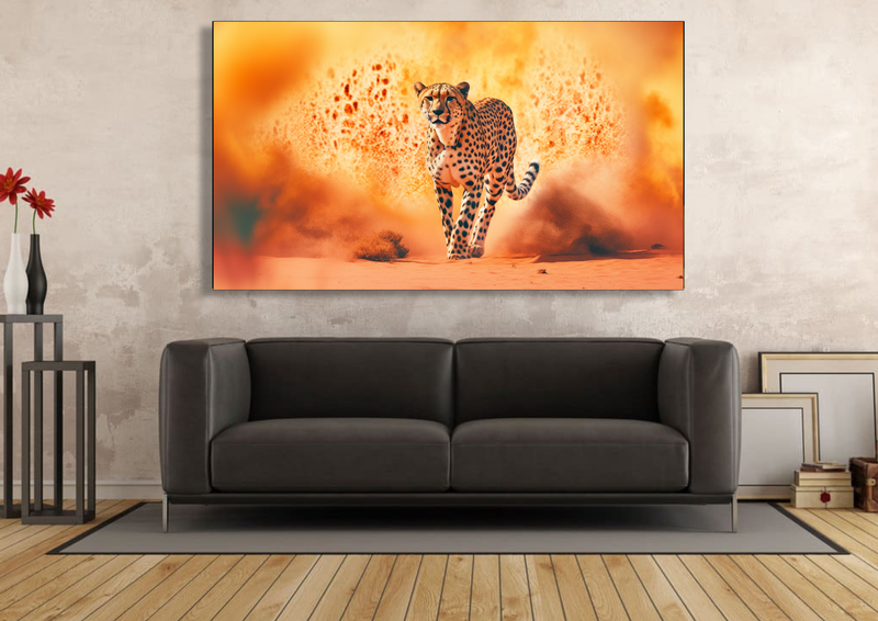 Canvas Wall Art - Cheetahs Mirage Abstract - IM0257