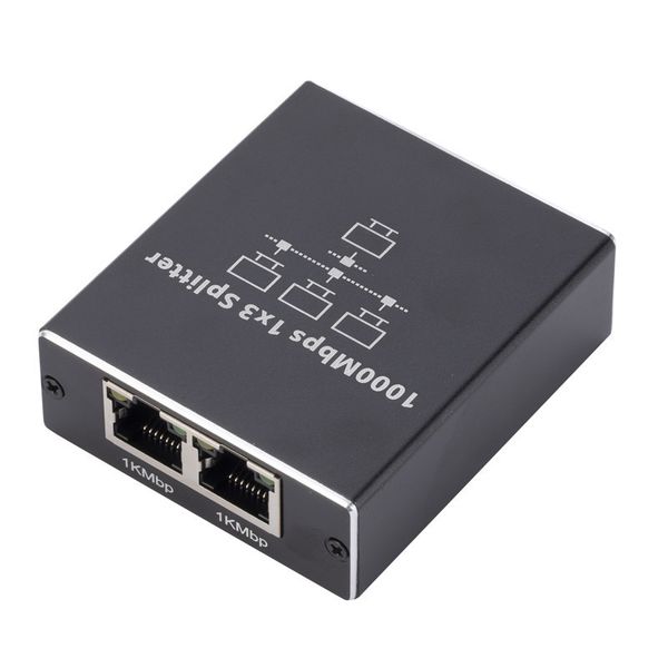 1000Mbps Network Splitter, RJ45 Ethernet Splitter 1 to 3 Speed Gigabit LAN