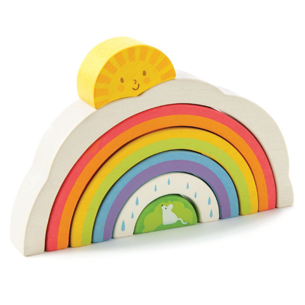 Tender Leaf Wooden Rainbow Tunnel Puzzle