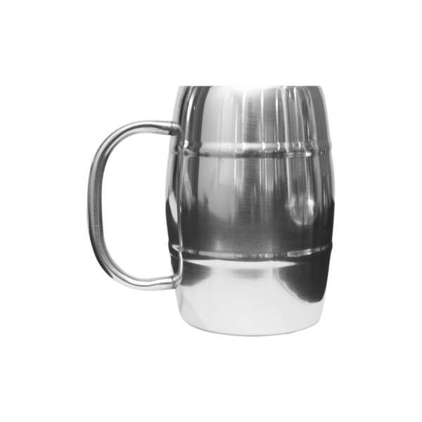 LK's Beer Mug - 400ml - Double Wall - Stainless Steel