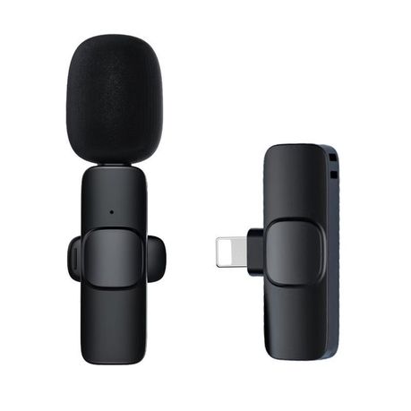 K-9 Wireless Lavalier Microphone - Clip-On Mic Compatible With iPhone & iPad (iOS) Image
