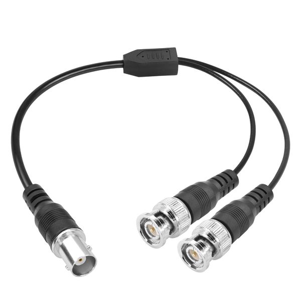 BNC Splitter Cable BNC Female to Dual BNC Male Connector Adapter Cable 0.4m