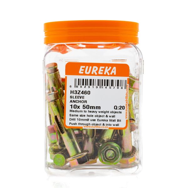 EUREKA Sleeve Anchors 10 x 50mm Q:20 H3Z460
