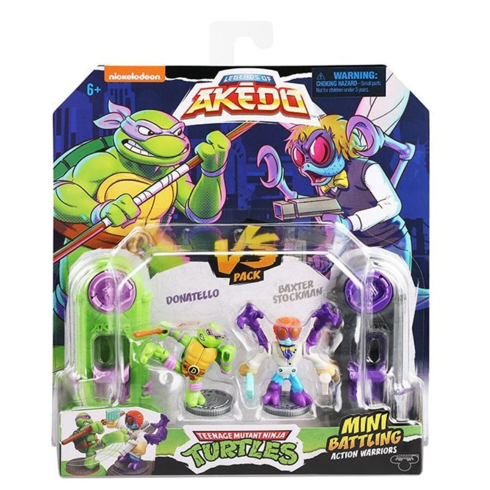 AKEDO TMNT S3: Set Sfida Donatello Vs Slash Con 2 Figure E 2 Trigger Controller - 5