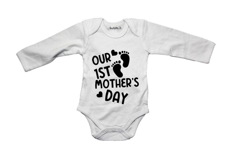 1st Mother's Day - Long Sleeve - Baby Grow