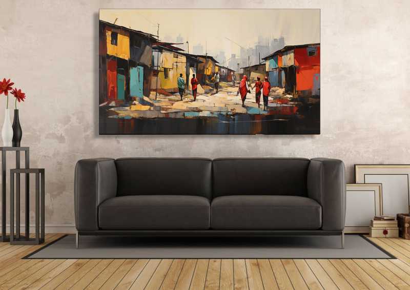 Canvas Wall Art - Mkhukhu Melody Abstract - HC1047
