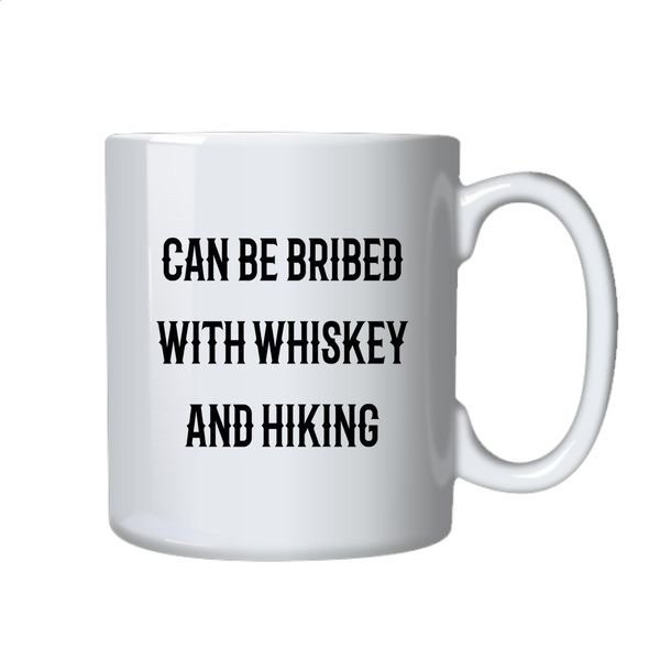 Whiskey and Hiking Coffee Mug - Best Funny Novelty Gift Idea for Hikers